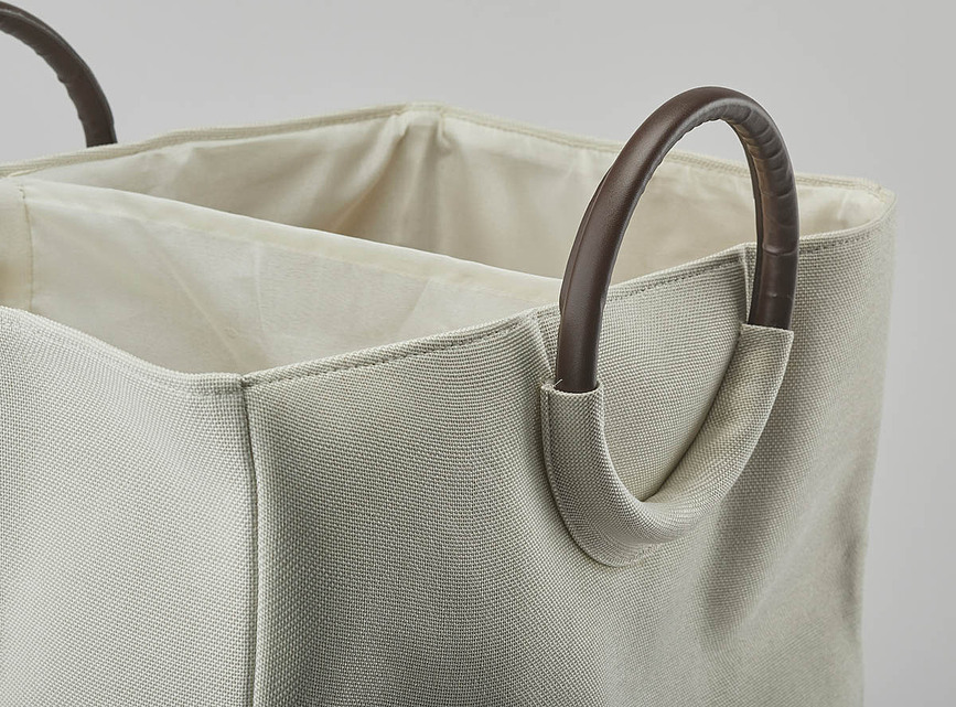 Jada Καλάθι Απλύτων δίχωρο, μαύρο