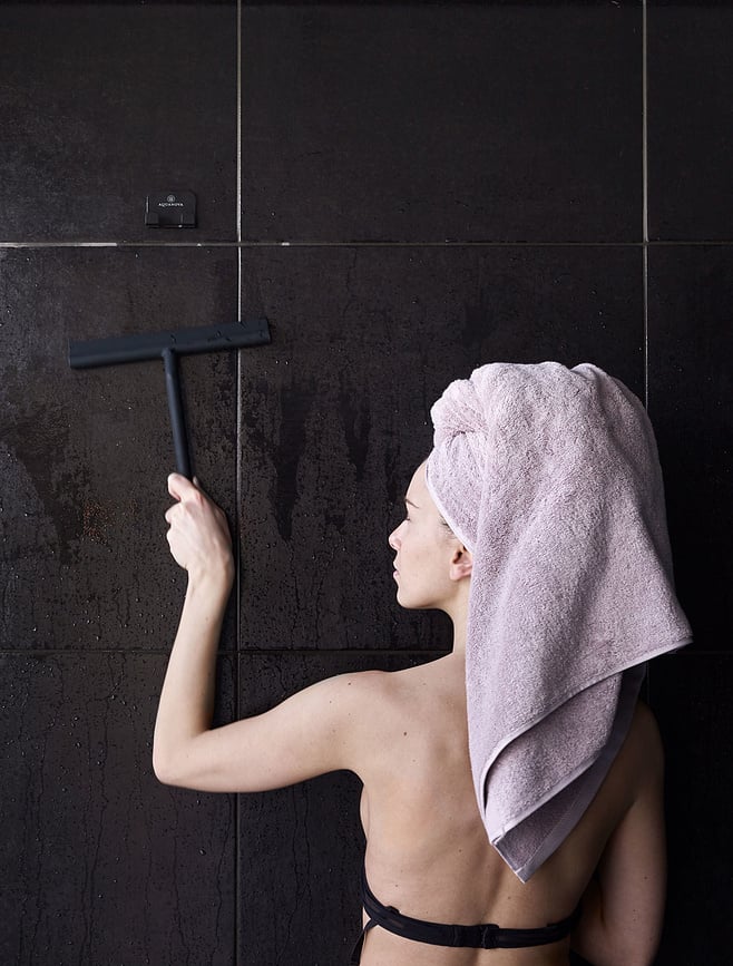 Escobilla de Ducha Arvid, negra, Set de 3 piezas