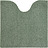 Loa Tapis Contour WC 60 x 60 cm, vert fumé