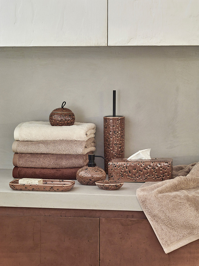 London Serviette 55 x 100 cm, marron clair