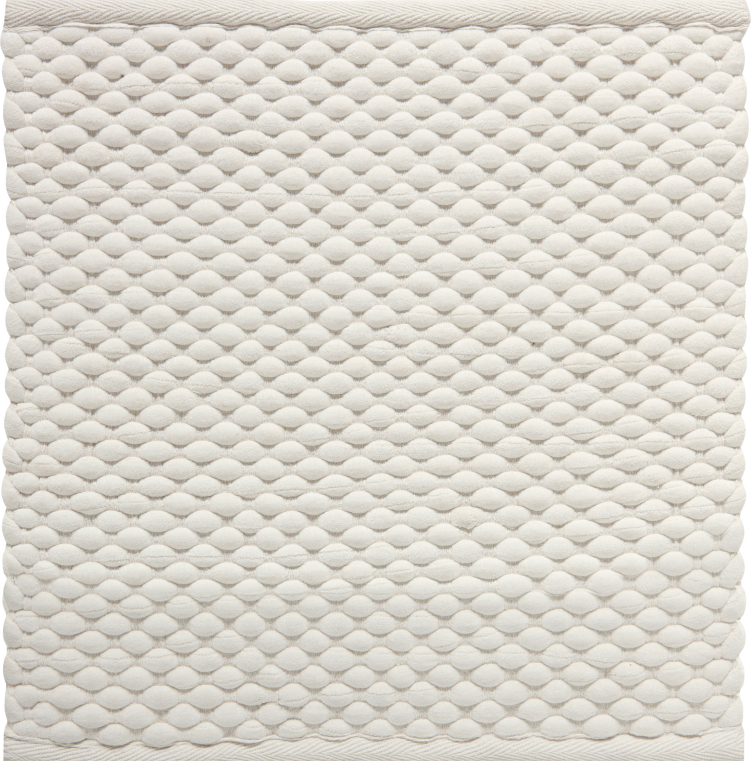 Maks Badezimmer-Teppich 60 x 60 cm Elfenbein