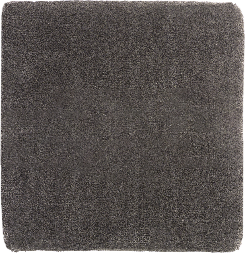 Badteppiche Mauro Badezimmer-Teppich 60 X 60 Cm Aschgrau