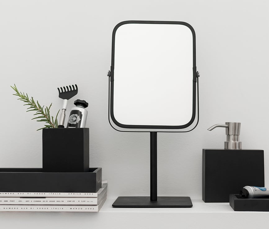 Moon Pladenj dekorativni, 21,5 cm, črn