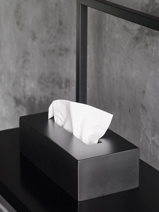 Moon Škatla za robčke, črna