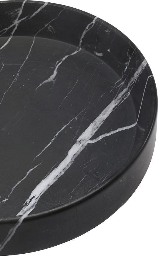 Nero Plateau Décoratif, 30 cm, noir