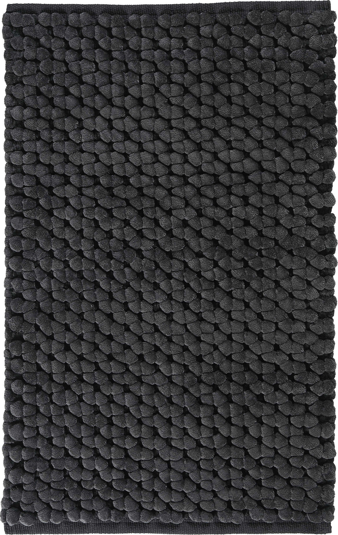 Nomad Badezimmer-Teppich 60 x 100 cm schwarz