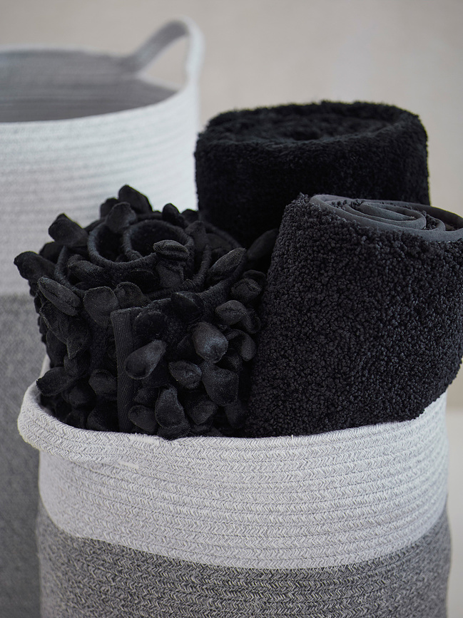 Oslo Serviette 55 x 100 cm, noire