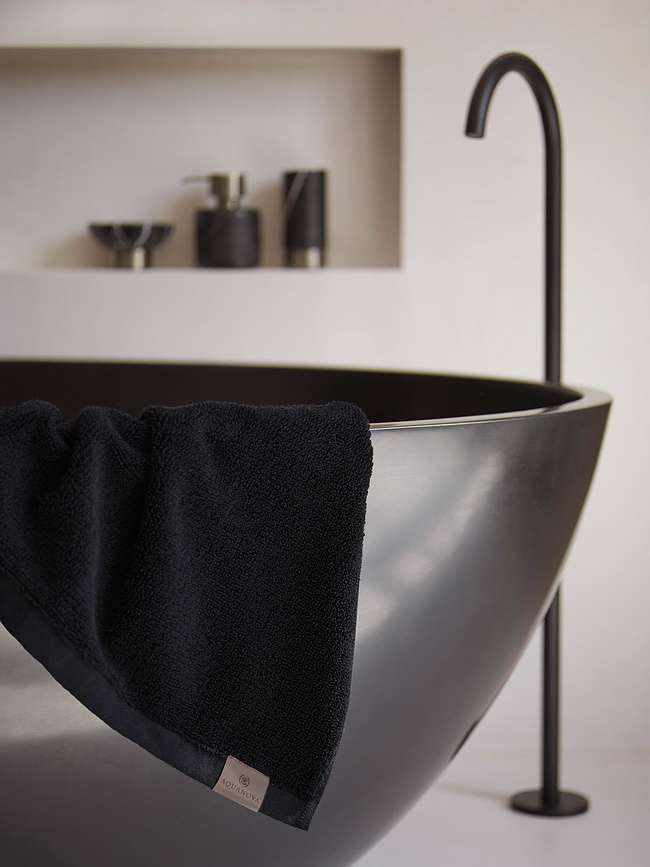 Oslo Serviette 55 x 100 cm, noire