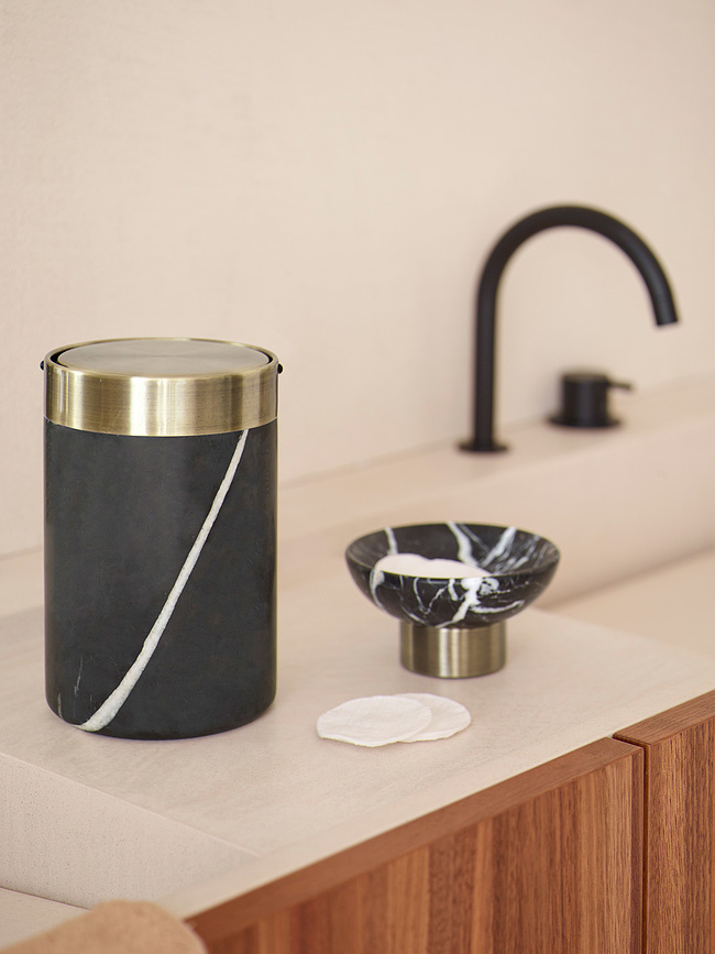 Papelera de baño Nero