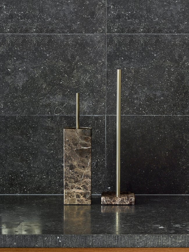 Portarrollos de pie Hammam, marrón