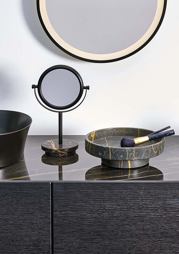 Porto Pladenj dekorativni, črni