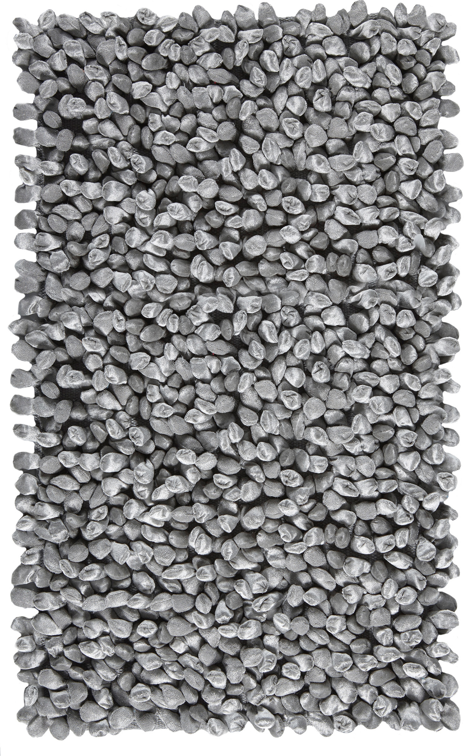 Rocca Badezimmer-Teppich 60 x 100 cm silberfarben