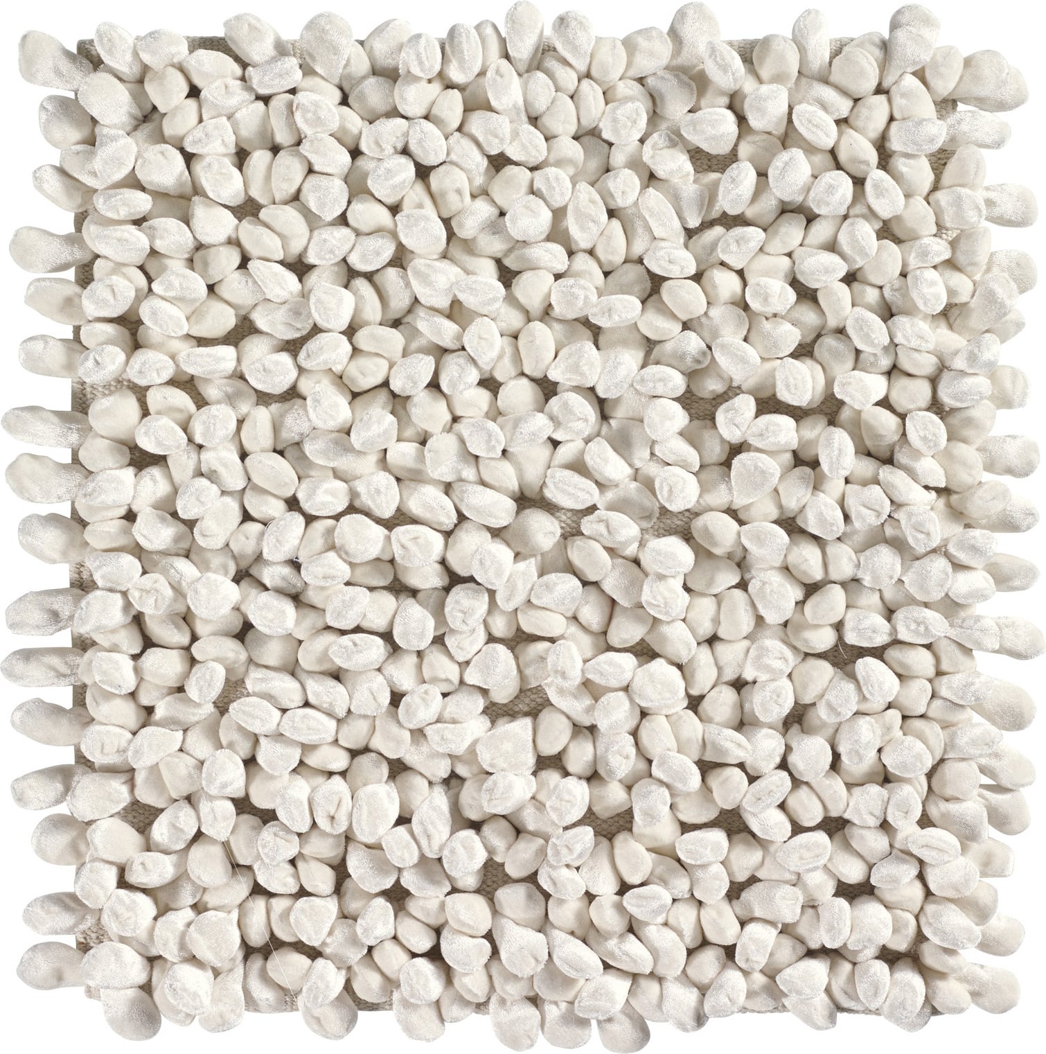 Rocca Badezimmer-Teppich 60 x 60 cm Elfenbein