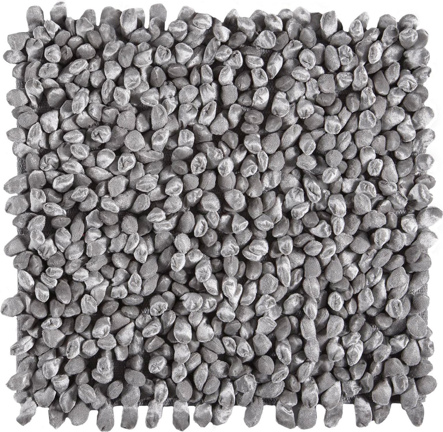 Rocca Badezimmer-Teppich 60 x 60 cm silberfarben