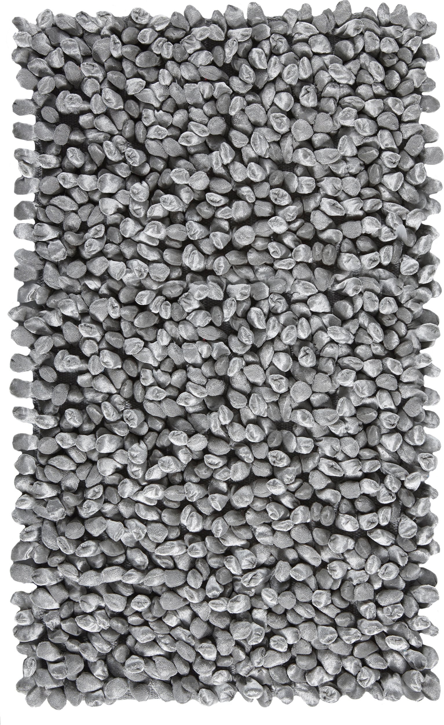 Badteppiche Rocca Badezimmer-Teppich 70 X 120 Cm Silberfarben