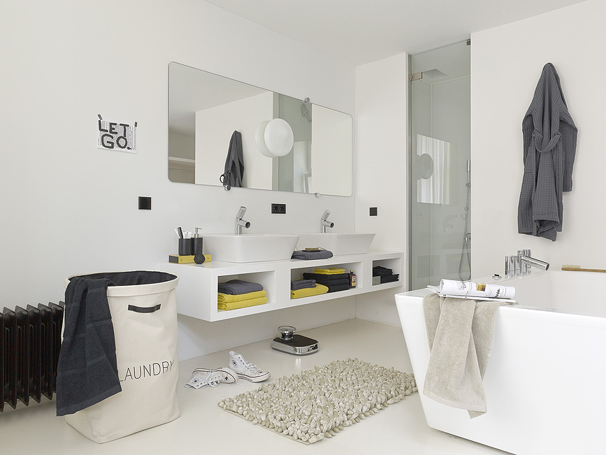 Rocca Χαλάκι Μπάνιου, 60 x 100 εκ, ασημί