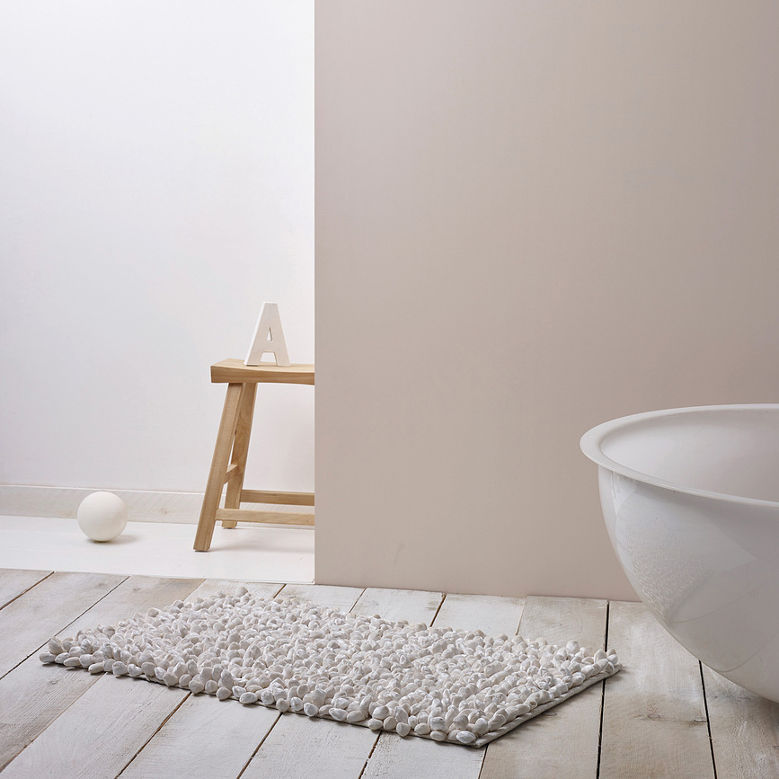 Rocca Tapis de Bain, 70 x 120 cm, argenté