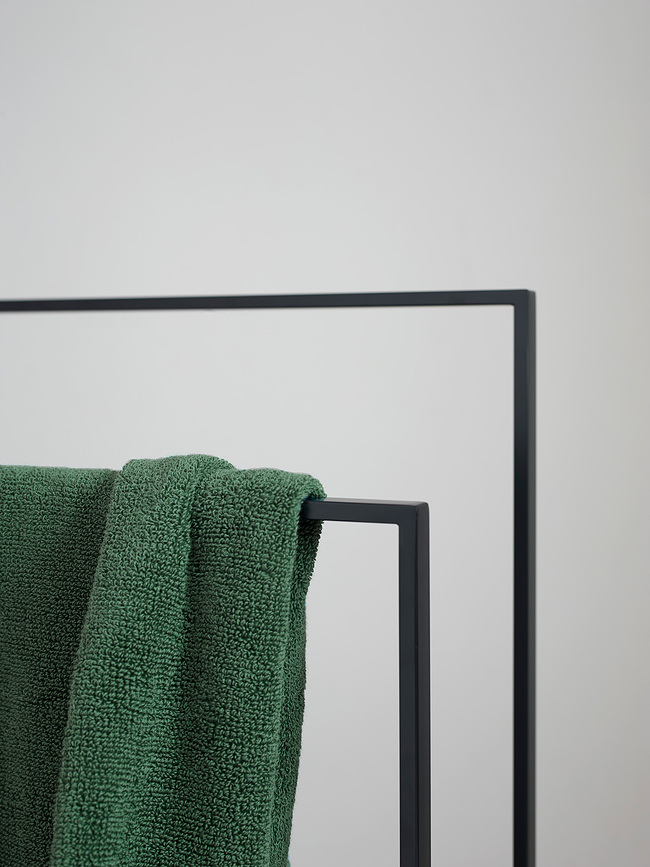 Toalla Oslo, 55 x 100 cm, negra