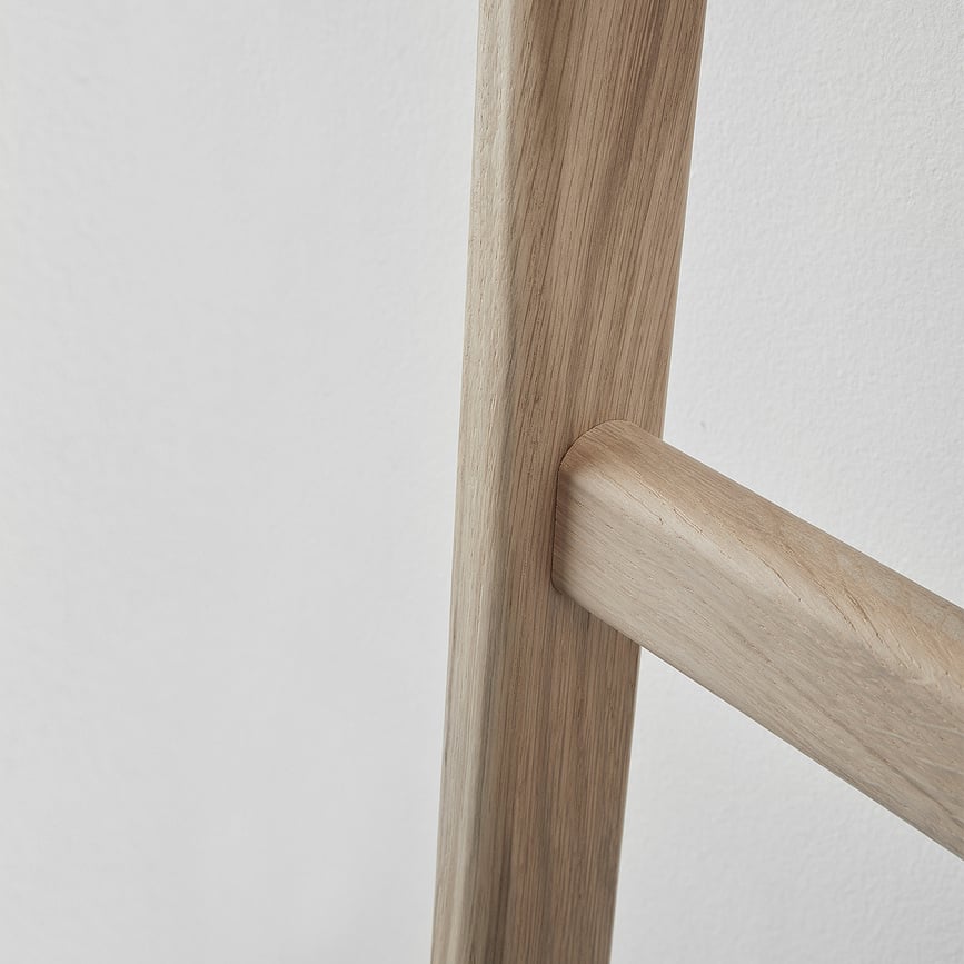 Toallero de escalera Mink, negro, de pared