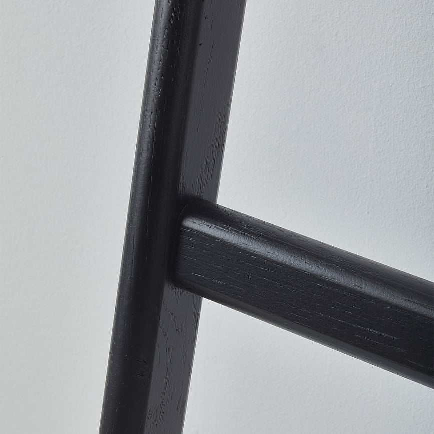 Toallero de escalera Mink, negro, de pared