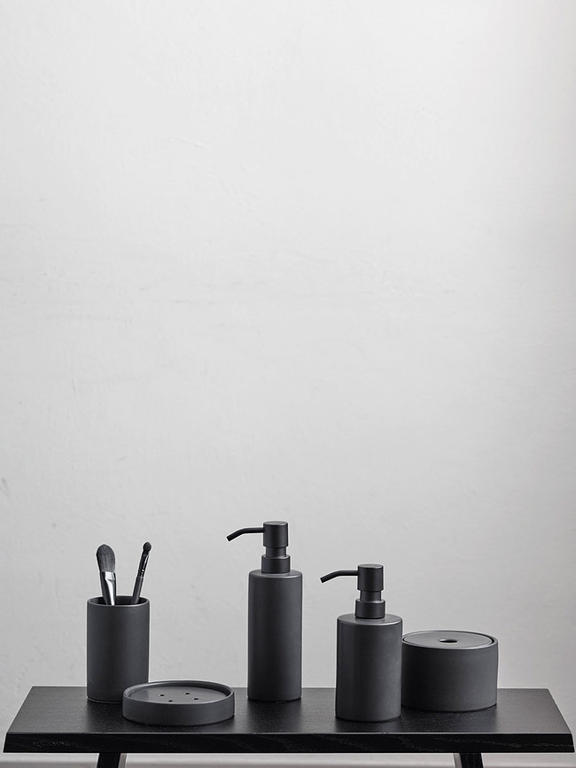 Vaso para cepillos de dientes Forte, negro