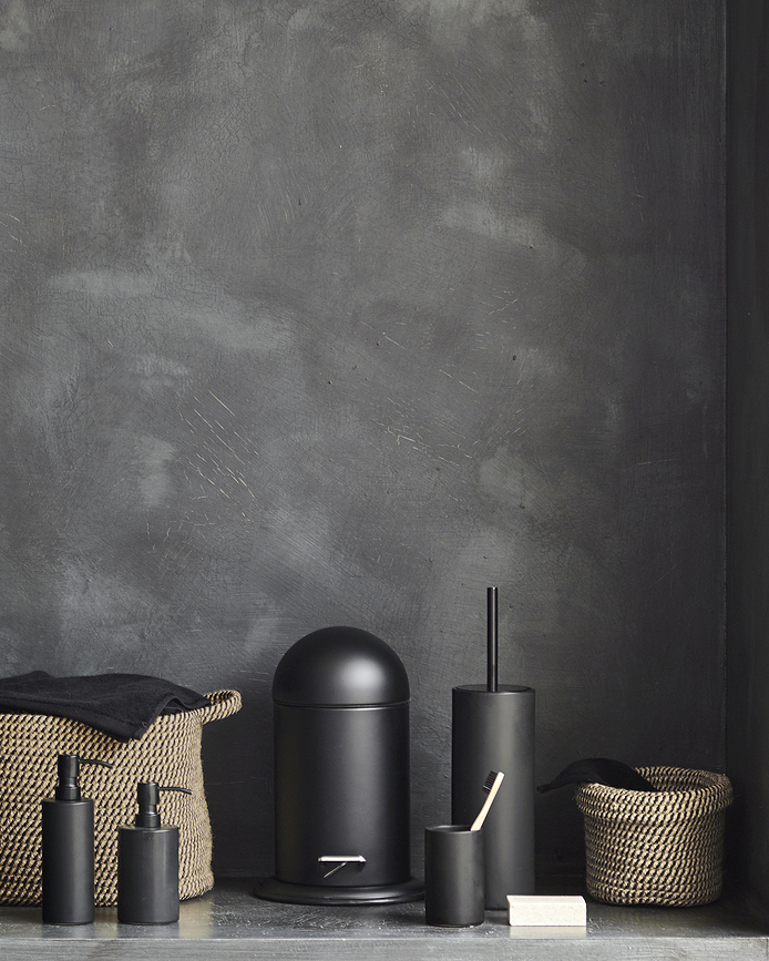 Vaso para cepillos de dientes Forte, negro