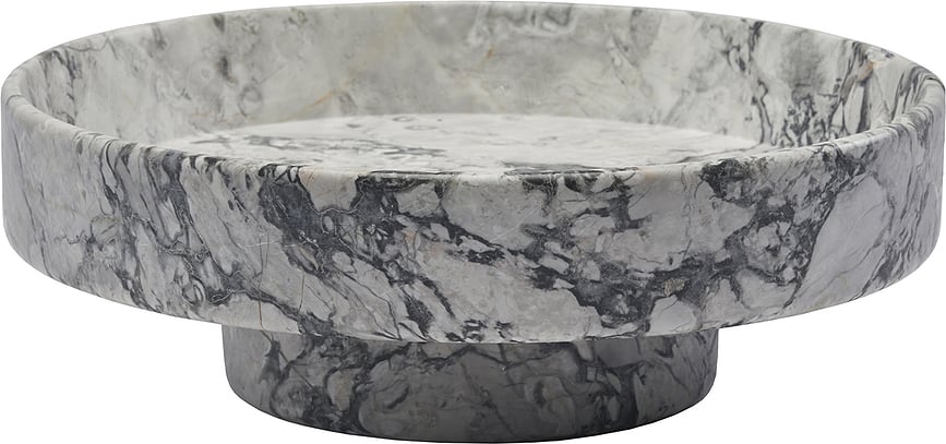 Vassoio decorativo Nero 30 cm bianco