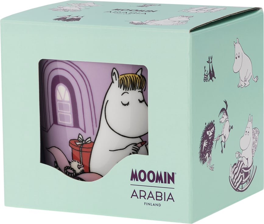 Arabia Finland Box 80 Anniversary Moomin Κούπα, Snorkmaiden, λιλά