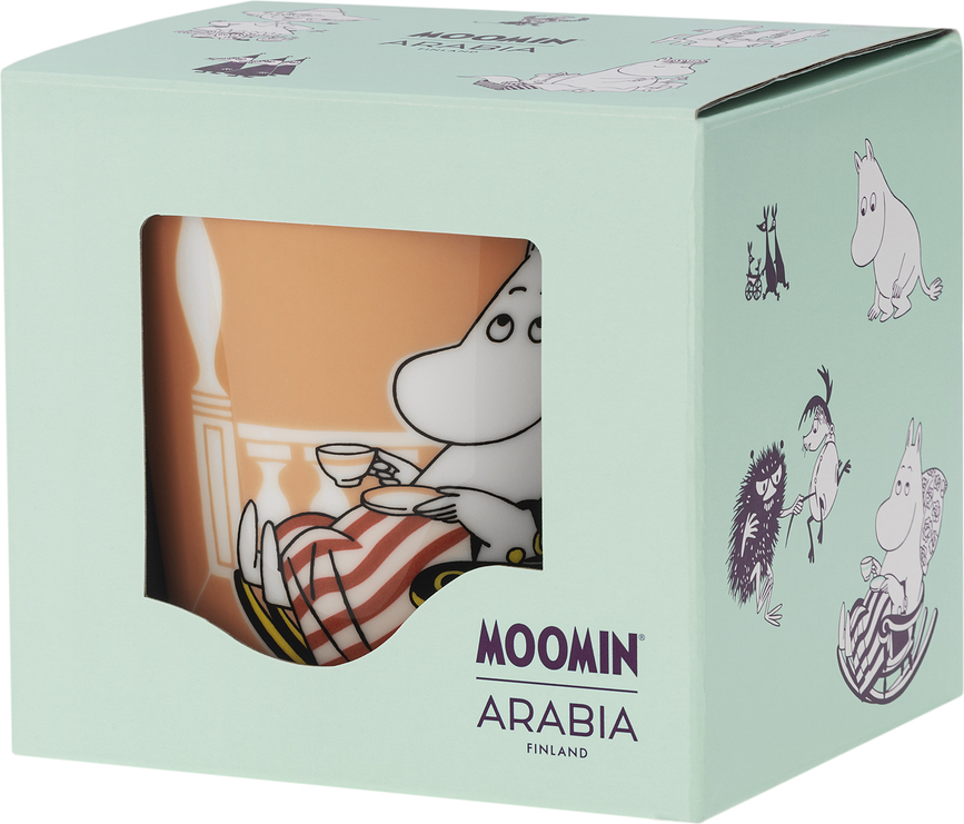 Arabia Finland Box 80 Anniversary Moomins Moominmamma Κούπα, βερικοκί
