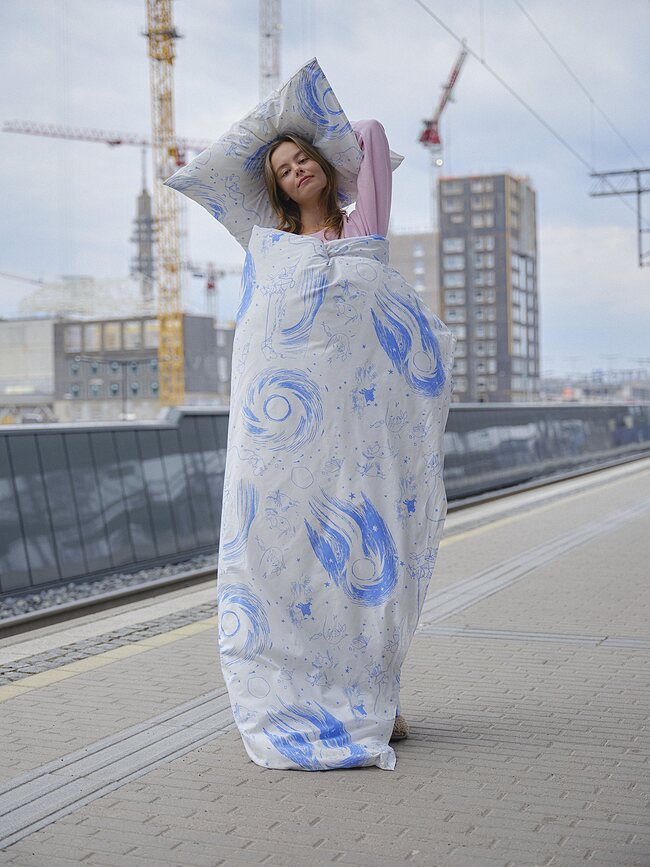 Arabia Finland Moomin Comet Σετ Παπλωματοθήκης, 140 x 200 cm, Μαξιλαροθήκη 50 x 60 cm