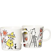 Arabia Finland Cups The Moomins The Moomins and Snufkin white 2 pcs