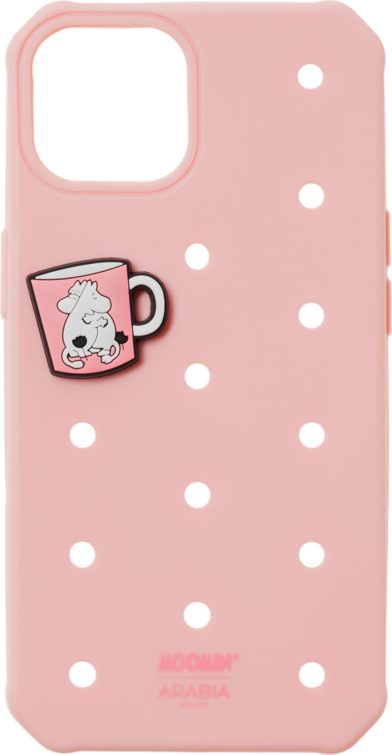 Arabia Finland iPhone 15 Moomins Handyhülle, rosa
