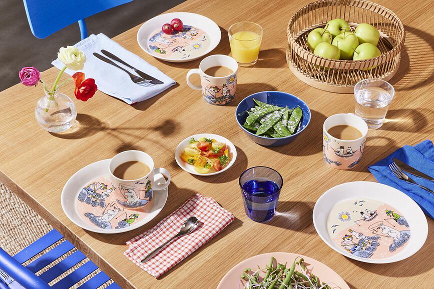 Arabia Moomin Family Time Assiette, 19 cm