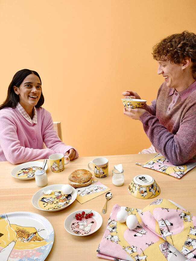 Arabia Finland Muminki Family Time Assiette à Dessert, 15 cm