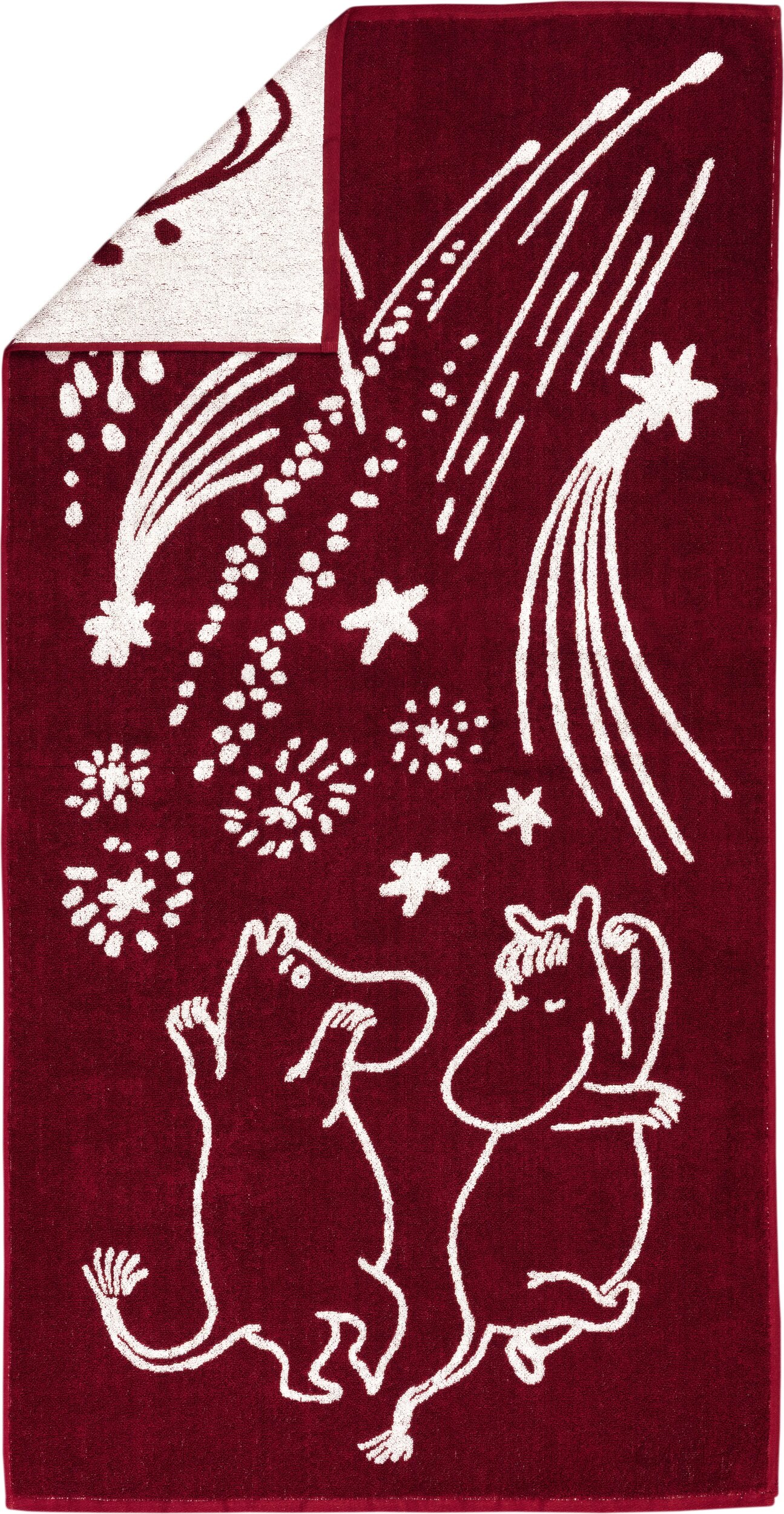 Arabia Finland Moomin Festive Moments Badetuch 70 x 140 cm, blau