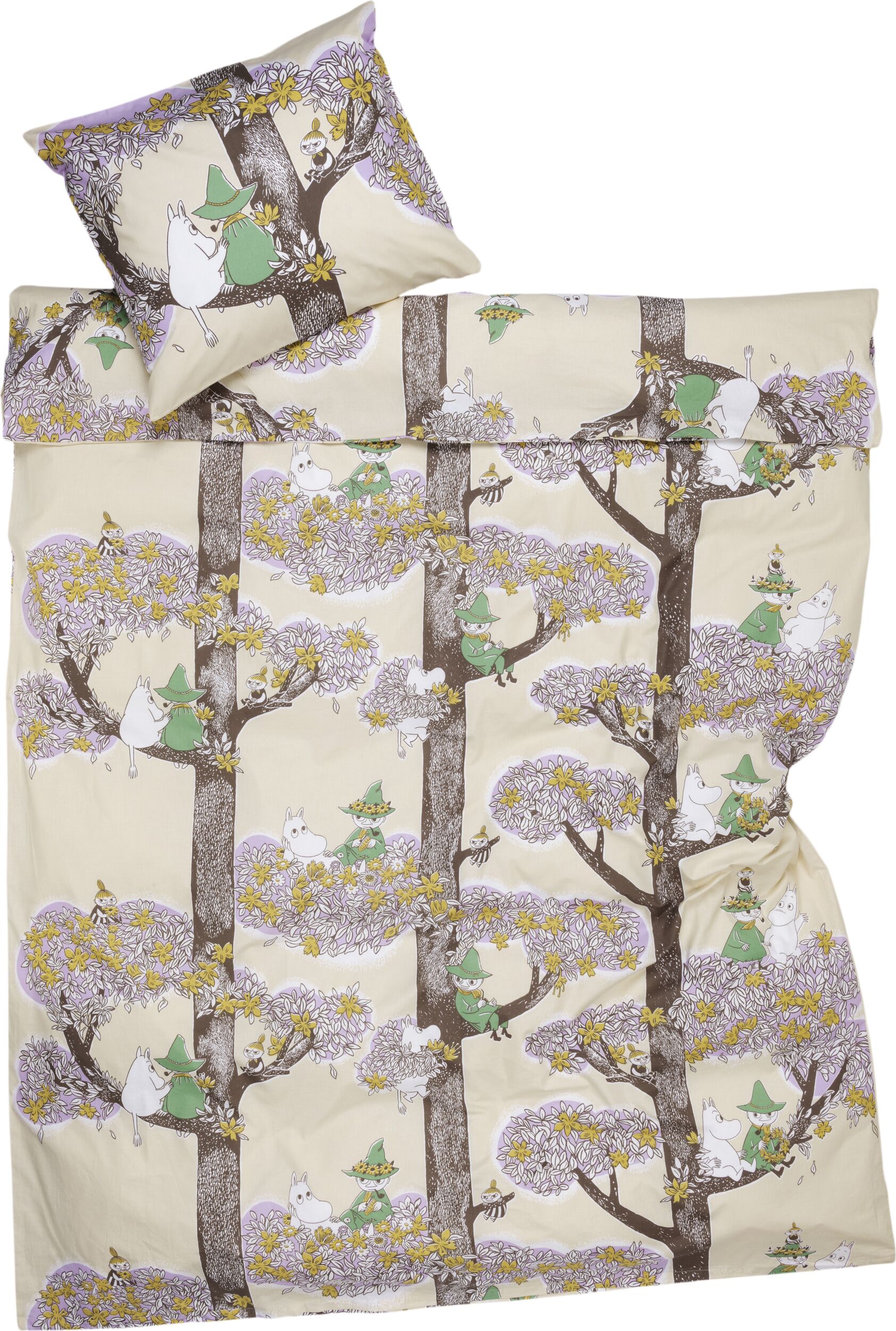 Arabia Finland Moomin Friends Forever Bettwäsche 150 x 210 cm mit Kissenbezug 50 x 70 cm