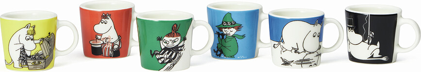 Arabia Finland Moomin Κούπες μίνι, 6 τμχ