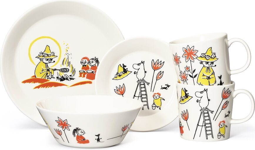 Arabia Finland Moomin Κούπες, Moomintroll και Snufkin, λευκές, 2 τμχ