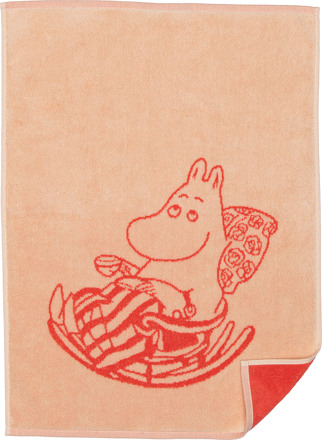 Arabia Finland Moomin Moominmamma Πετσέτα, 30 x 50 εκ., ροδακινί