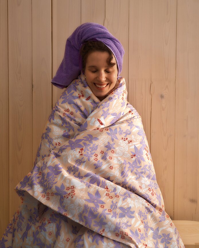 Arabia Finland Moomin Housse de Couette motif Papa Moomin, 150 x 210 cm, avec taie d'oreiller 50 x 60 cm