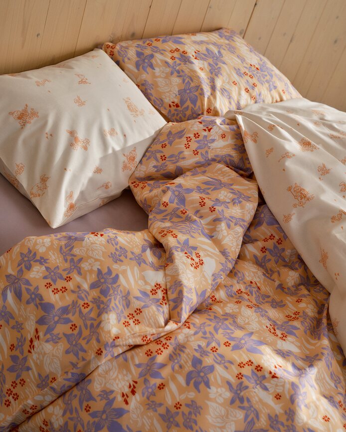 Arabia Finland Moomin Housse de Couette motif Papa Moomin, 150 x 210 cm, avec taie d'oreiller 50 x 60 cm