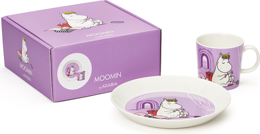 Arabia Finland Moomin Πιάτο και Κούπα, Σετ 2 τεμαχίων