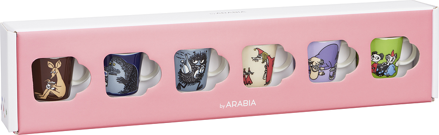 Arabia Finland Šalice mini Moomin Serija 1 6 kom.