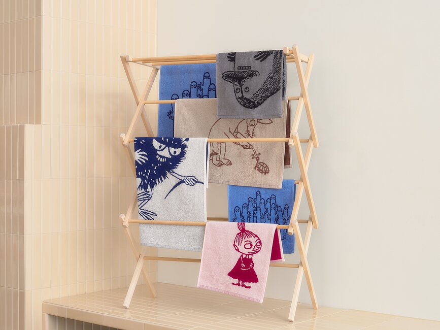 Arabia Finland Moomin Serviette Buka, 30 x 50 cm, grise