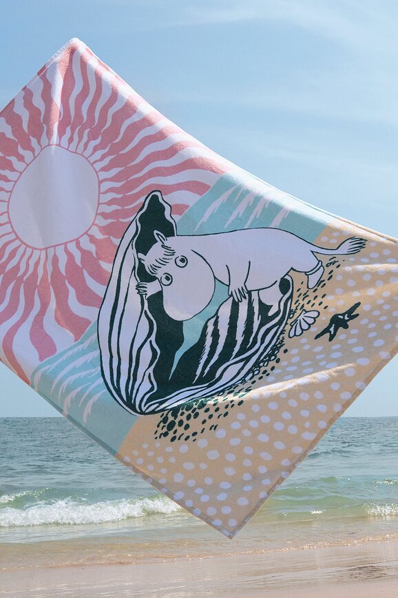 Arabia Finland Moomin Serviette de Plage 'Beach day', 93 x 150 cm