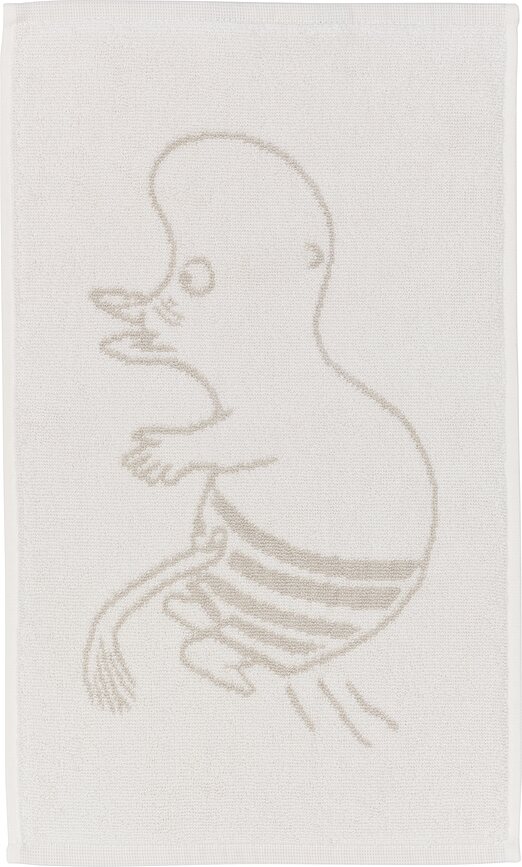 Arabia Finland Moomin Serviette, motif Moomintroll, 30 x 50 cm, blanche