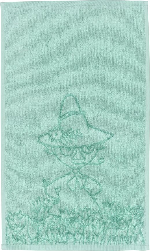 Arabia Finland Moomin Serviette motif Snufkin, 30 x 50 cm, couleur menthe