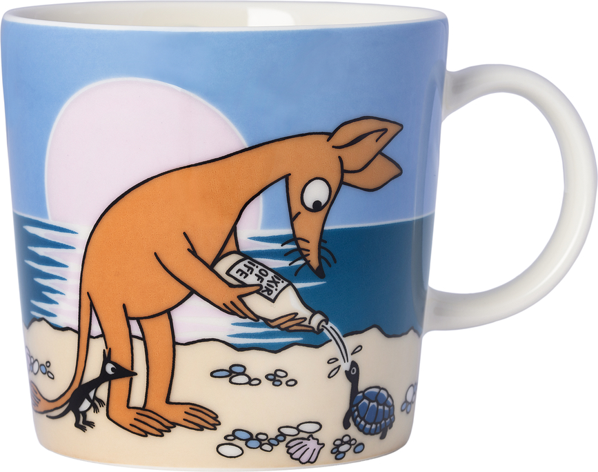 Arabia Finland Moomin Tasse motif Snif, bleue