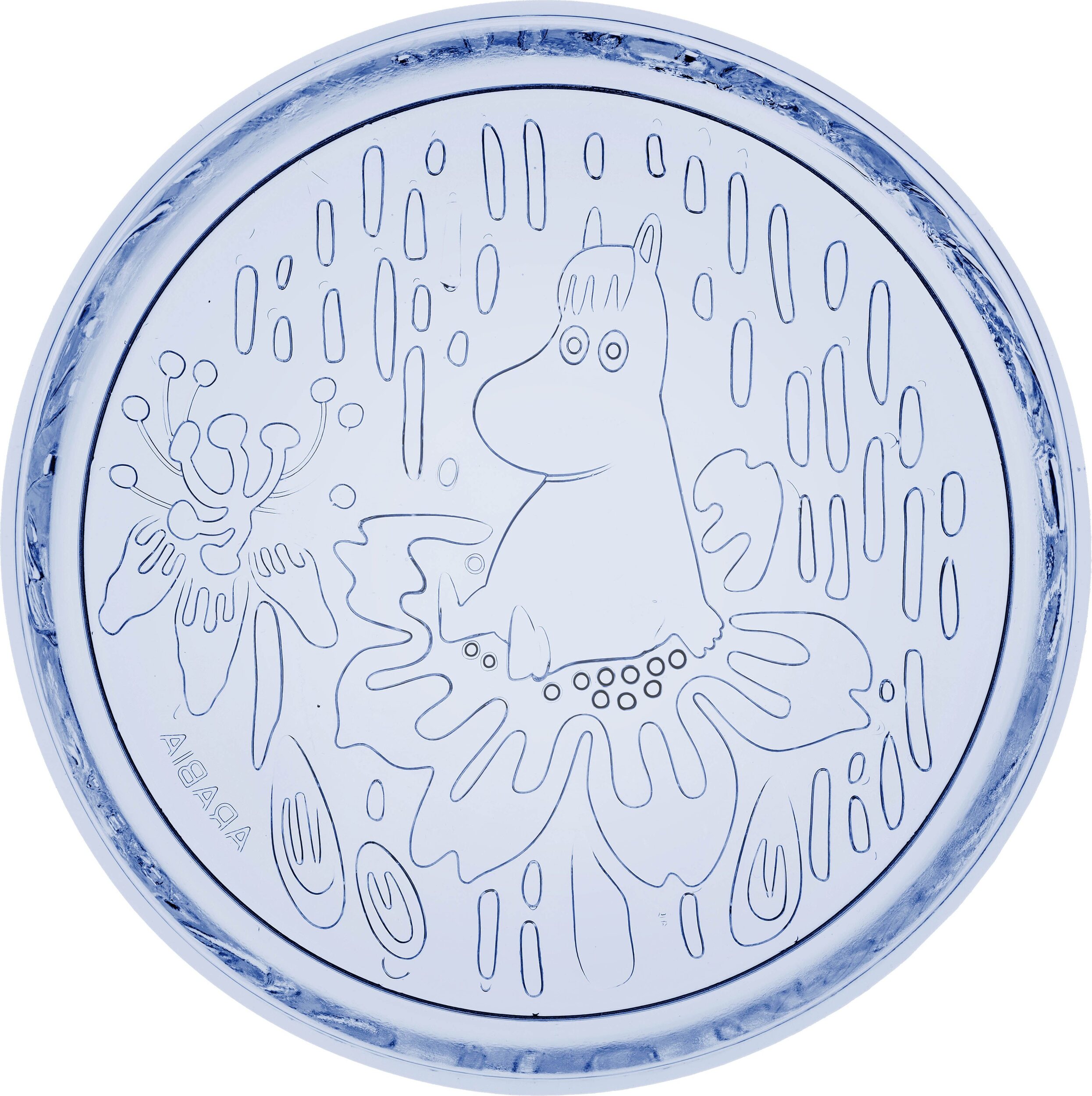 Arabia Finland Moomin Teller 15,5 cm, blau, Glas
