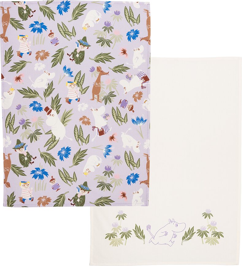 Arabia Finland Moomin Torchons de Cuisine 50 x 70 cm, Lot de 2